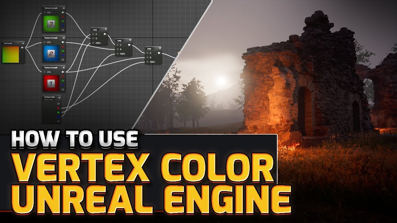 Как использовать Vertex Color в Unreal Engine