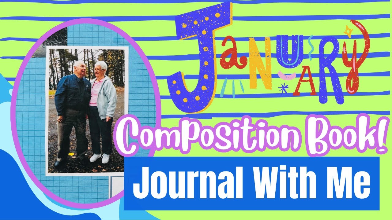 January Daily Composition Book Journal | 3 Journal Spreads