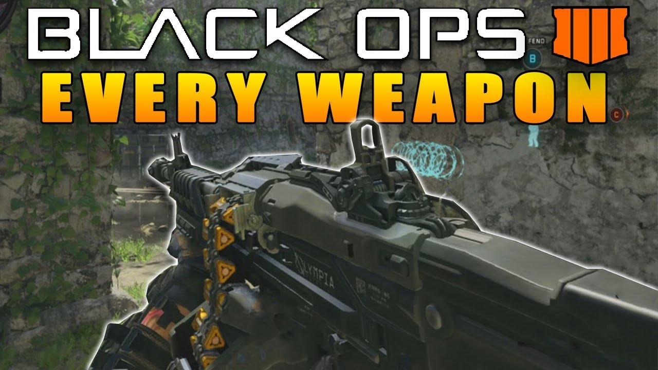Every Weapon In Call of Duty Black Ops 4 (COD BO4 All guns)