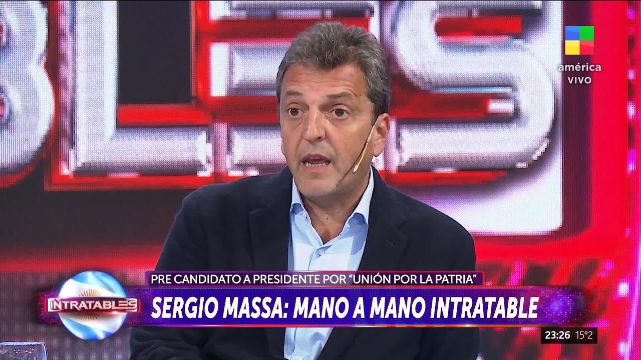 📢 SERGIO MASSA mano a mano en INTRATABLES: 