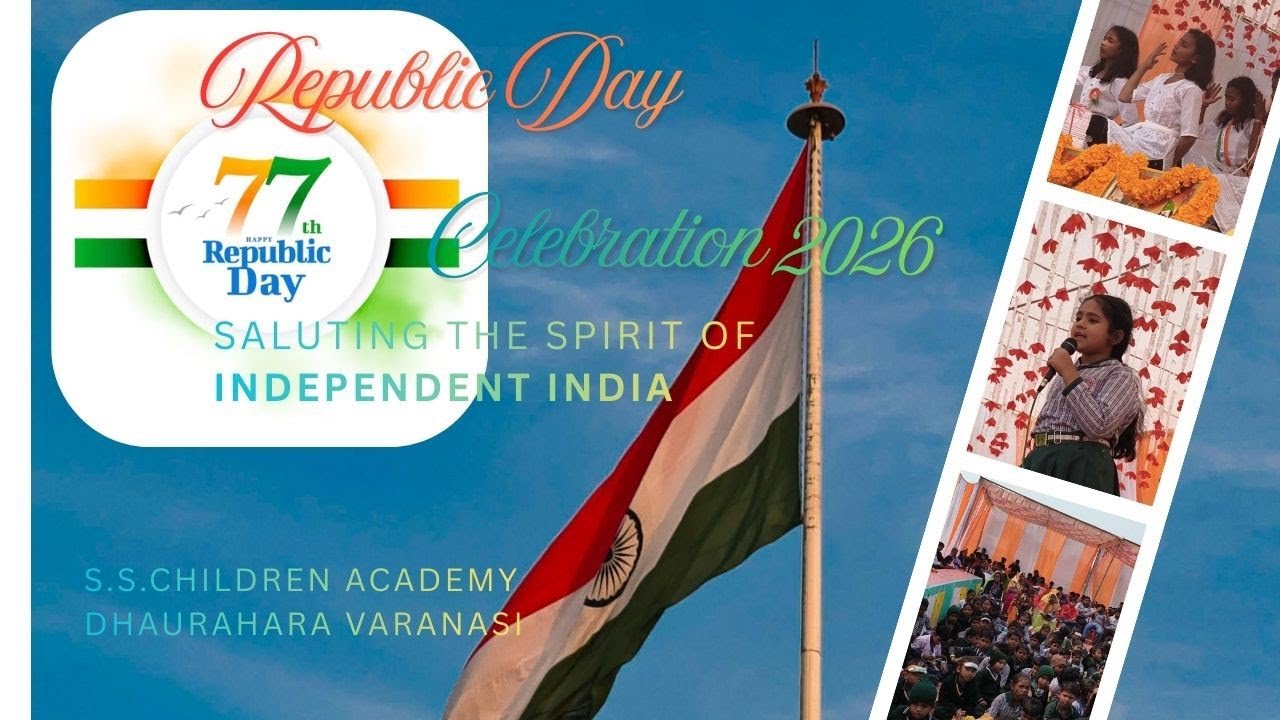 Republic Day celebration 2026, S.S.Children Academy Dhaurahara Varanasi 