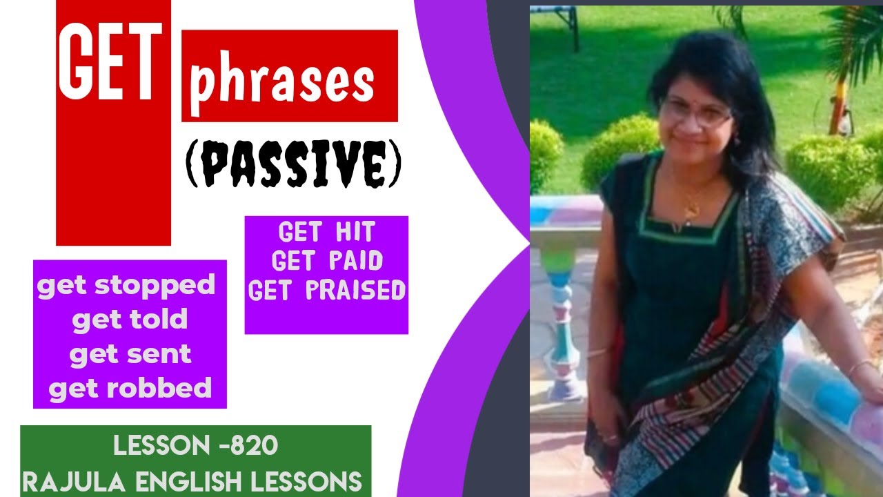 GET  Passive|  Get phrases|Spoken English through Malayalam|Lesson- 820 Rajula English Lessons