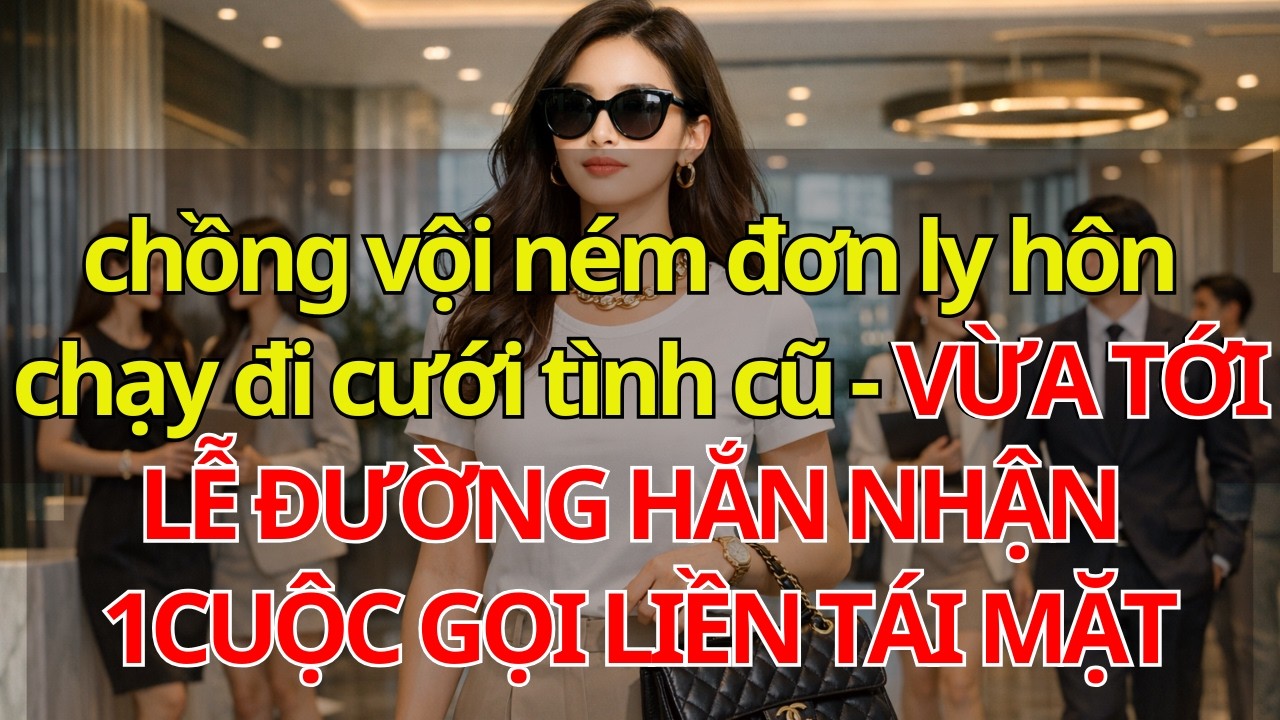 chồng vội n.ém đơn ly hôn chạy đi cưới tình cũ - VỪA TỚI LỄ ĐƯỜNG HẮN NHẬN 1CUỘC GỌI LIỀN TÁI MẶT