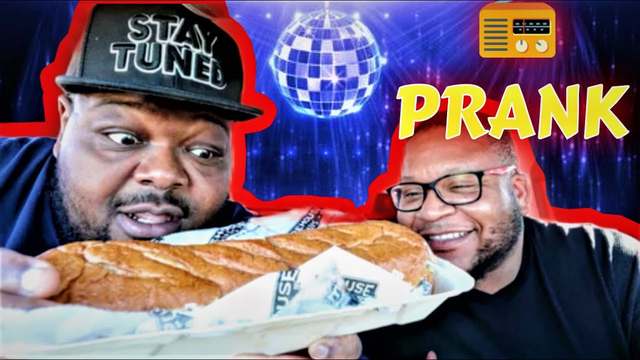 Radio Voice PRANK.. Eating Firehouse Subs -MukBang