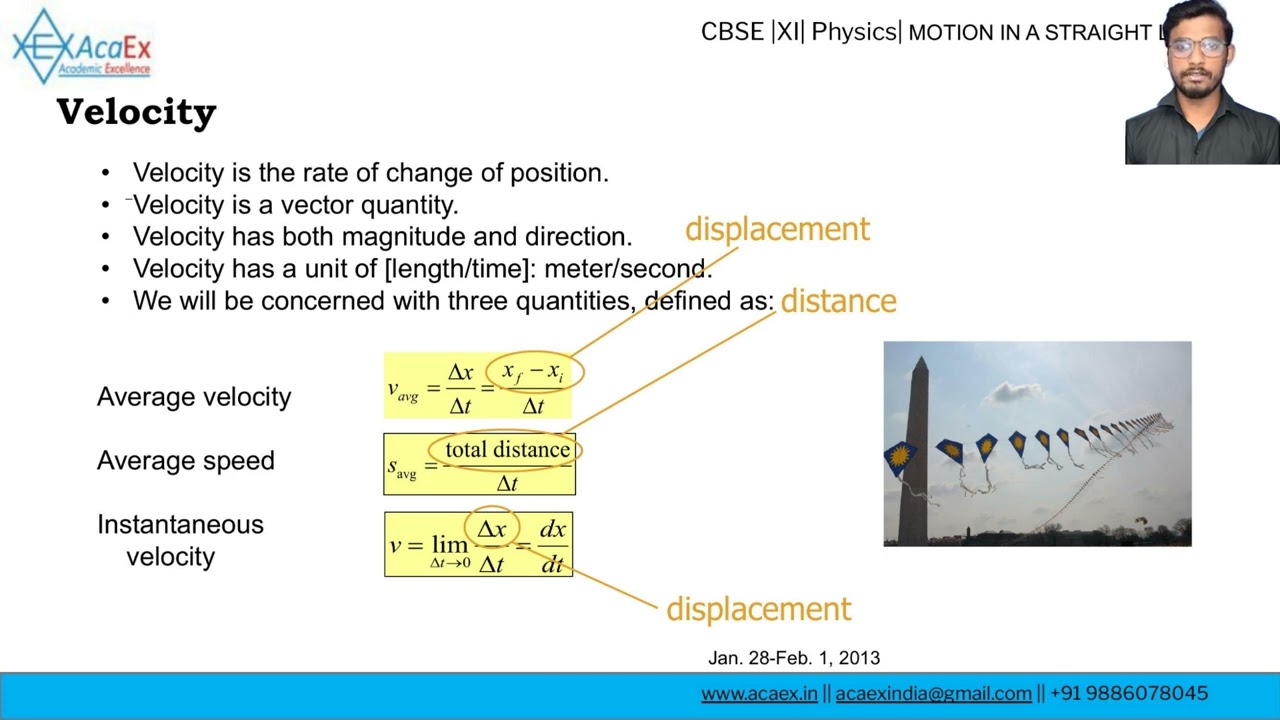 Motion in a Straight Line