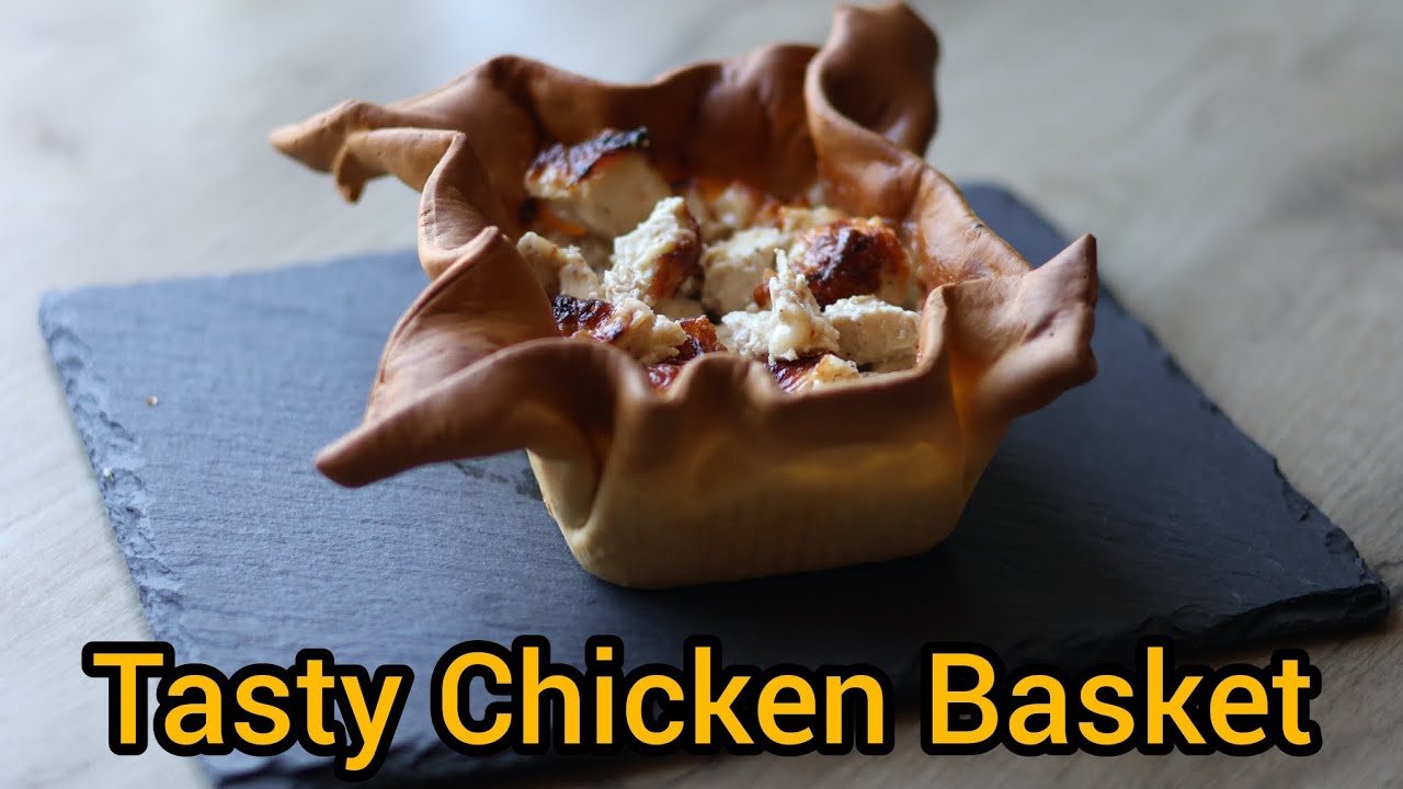 Juicy Chicken in a Bread Basket #projectoffood