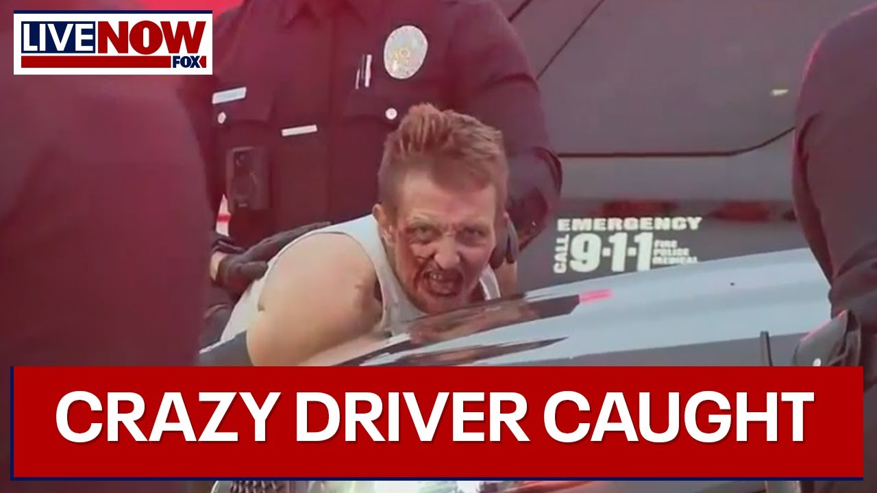 WATCH: wrong way LA police chase, driver rams several cars before arrest | LiveNOW from FOX