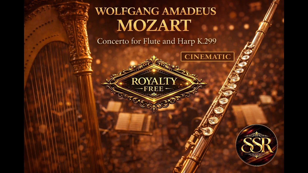 Mozart - Concerto for Flute and Harp in C major, K.299 Cinematic Version