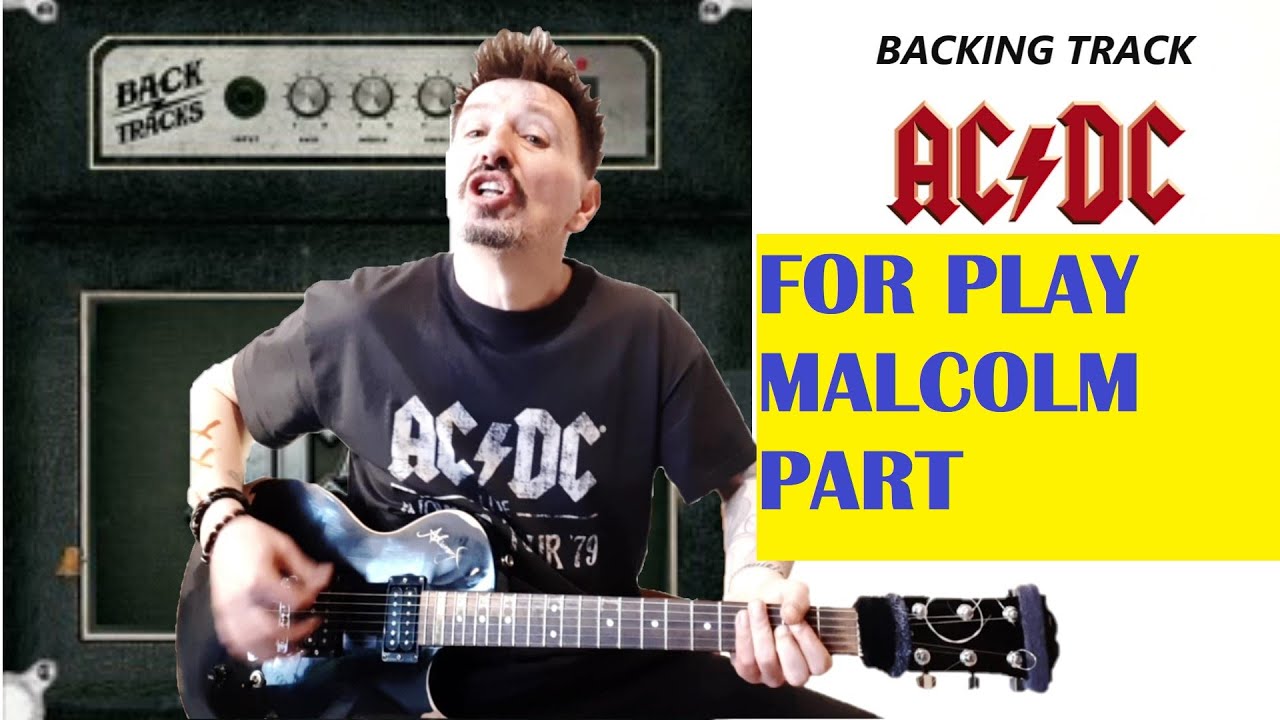 AC/DC - THIS MEANS WAR - GUITAR BACKING TRACK - FOR PLAY MALCOLM YOUNG PART