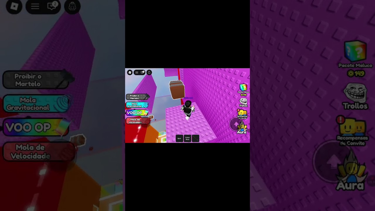 Jogando roblox