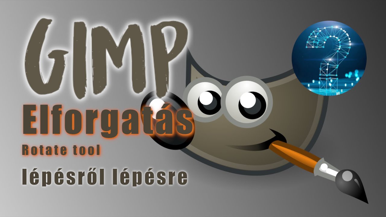 GIMP - Elforgatás - Rotate tool