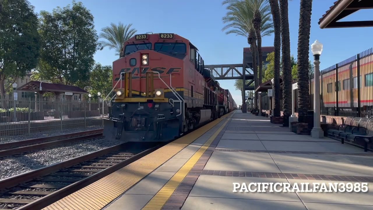 Railfanning in Fullerton Ft. a Herzog MOW Train & LED Lights on a BNSF GEVO 1/19/26