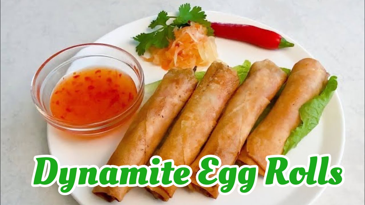 Dynamite Egg Rolls l Stuffed Peppers Fried Egg Rolls | ASMR