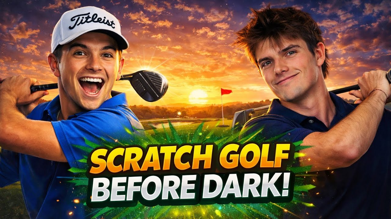 Scratch golf before dark with me and andrew 