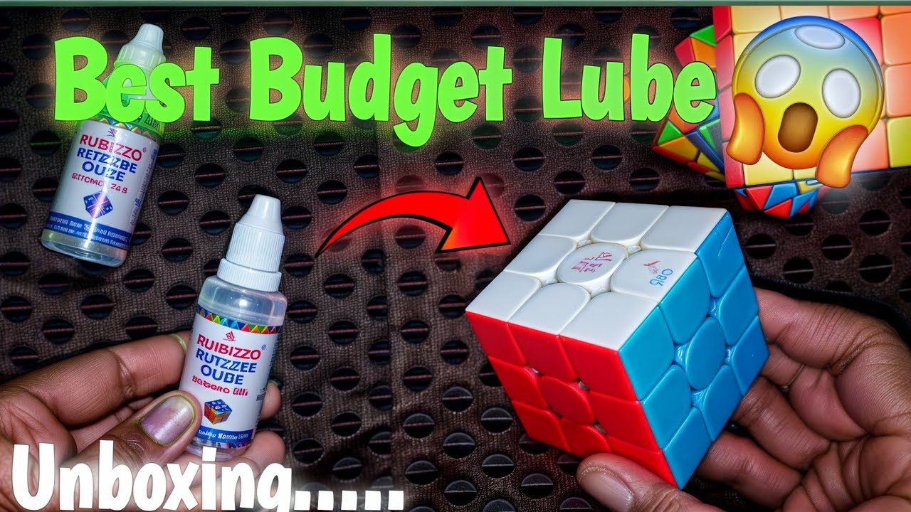 INTENZO silicon oil for cube Unboxing and review. Best budget lube for Rubik's cube?🤔😱| KrishnaCuber