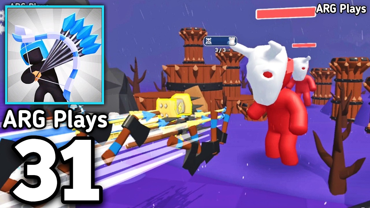 Merge Archers - Bow and Arrow Gameplay Walkthrough Part 31 - Max Level Archers