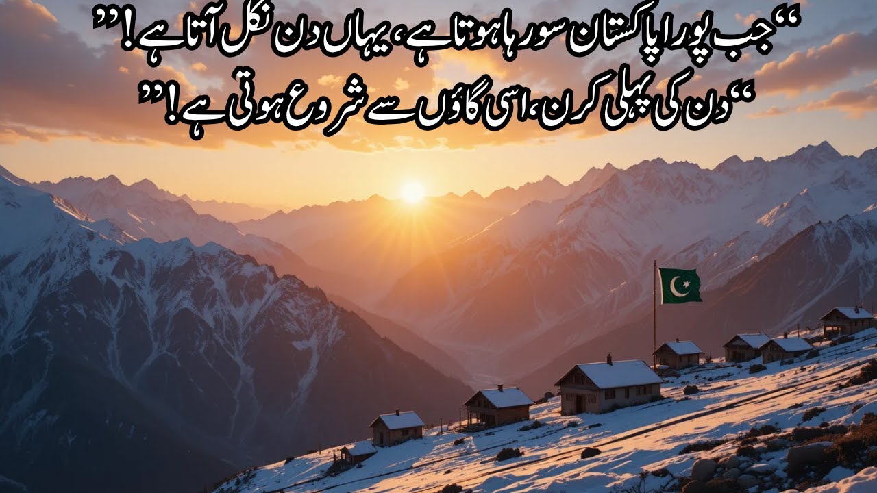 The Village Where the Sun Rises First in Pakistan | Hidden Gem of Gilgit-Baltistan