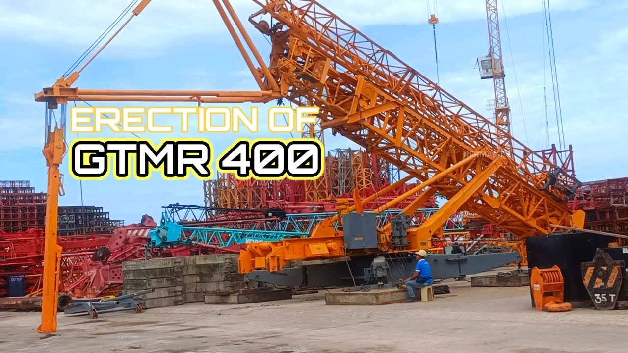 SELF ERECTION OF TOWER CRANE GTMR 400