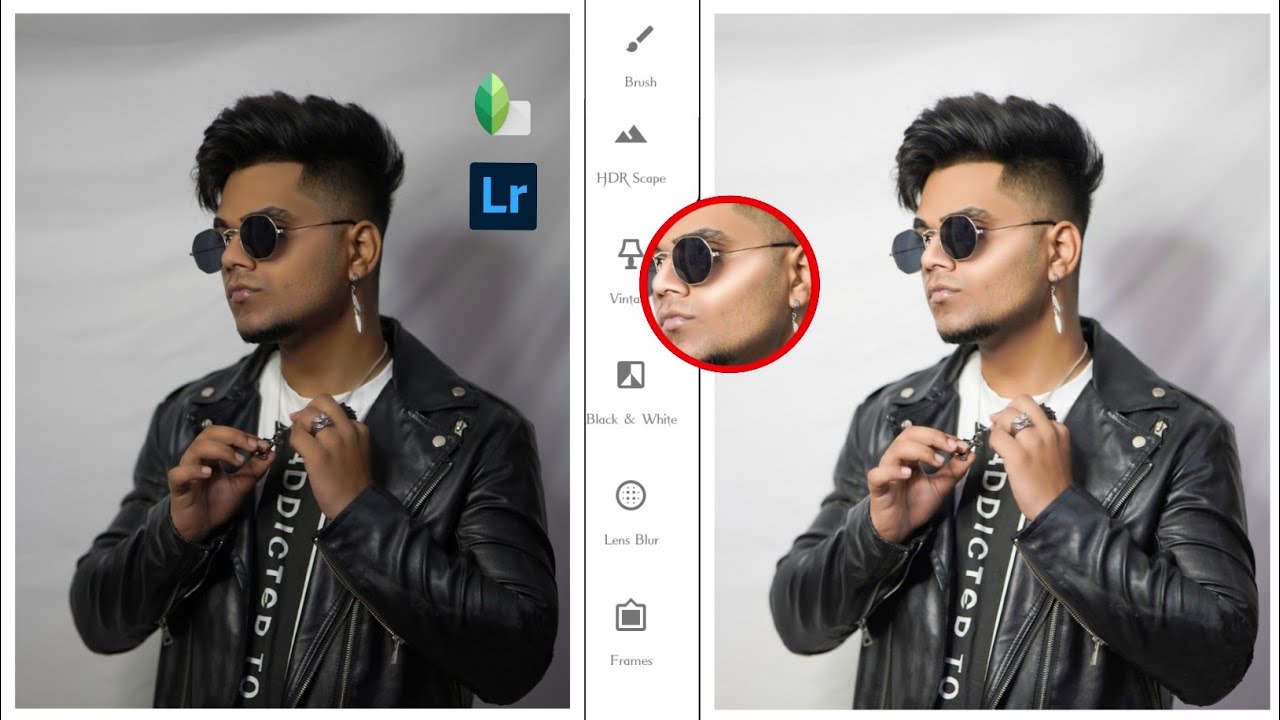 Snapseed Face Smooth & Glow Face Trick | How to Smooth Skin Without Loosing Texture - Harsh Editz