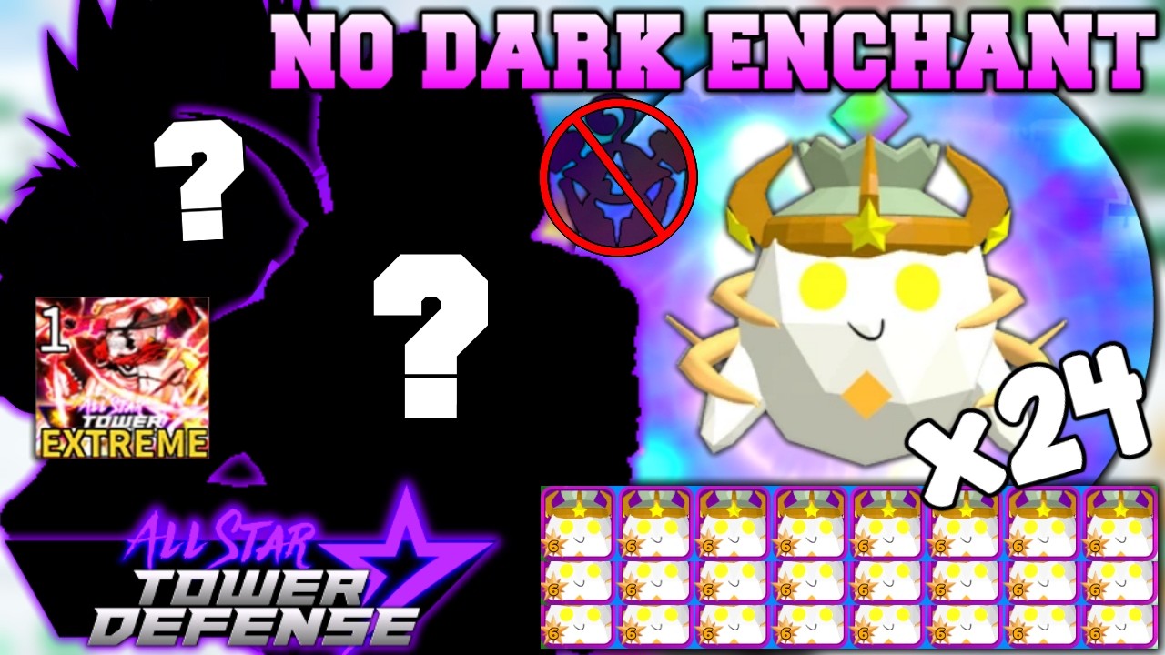 Extreme EXP Ticket (No Dark Enchant Units) Solo Gameplay | All Star Tower Defense Roblox