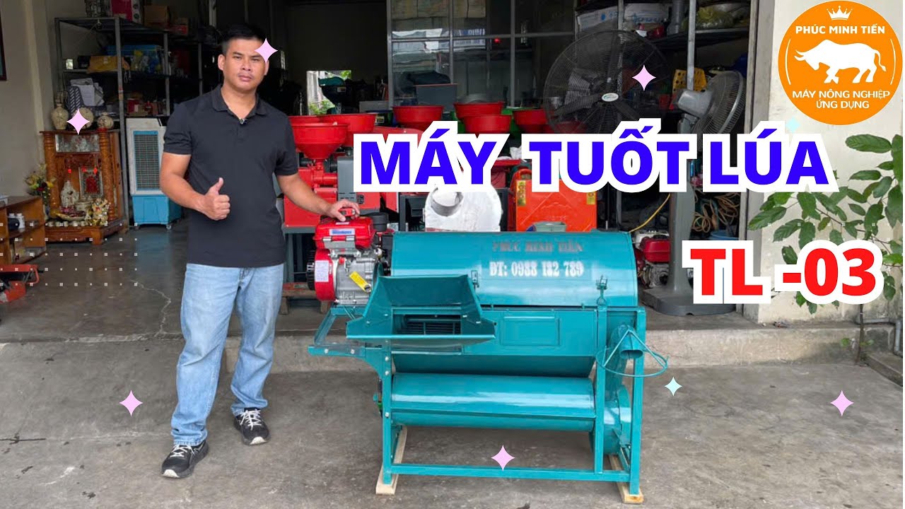 Máy Tuốt Lúa Mini TL 03 – Giải Pháp Tuốt Lúa Gia Đình Hiệu Quả