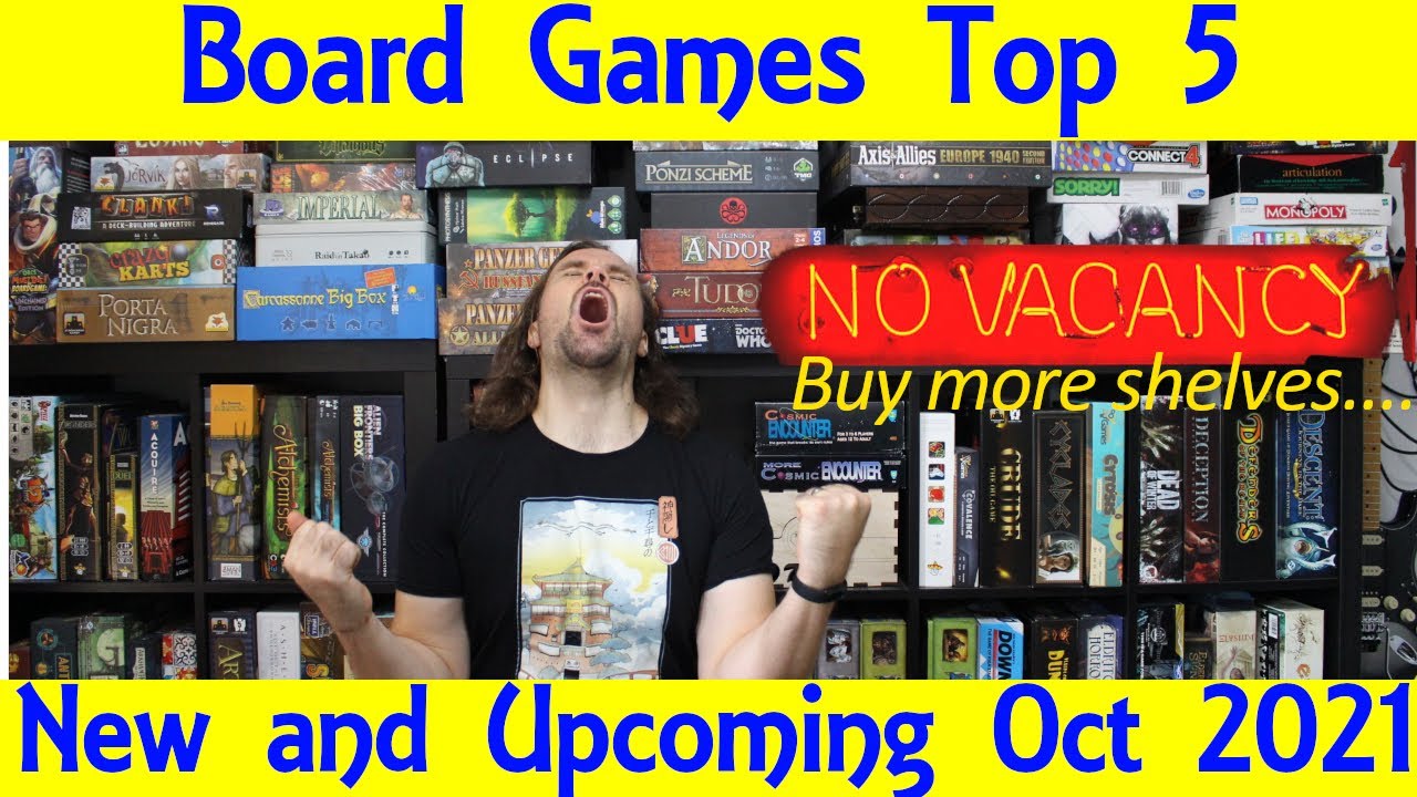 Top 5 New and Upcoming Board Games - October 2021