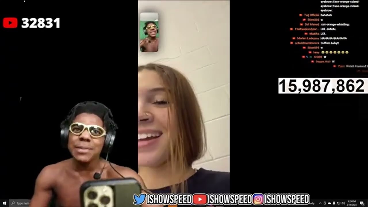ishowspeed gets mad to a boy trying to steal his gurl
