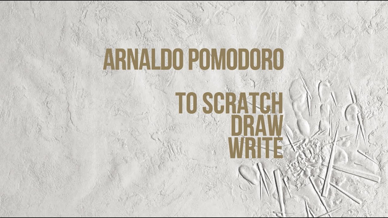 017 Arnaldo Pomodoro TO SCRATCH DRAW WRITE, ABC-ARTE, 2021