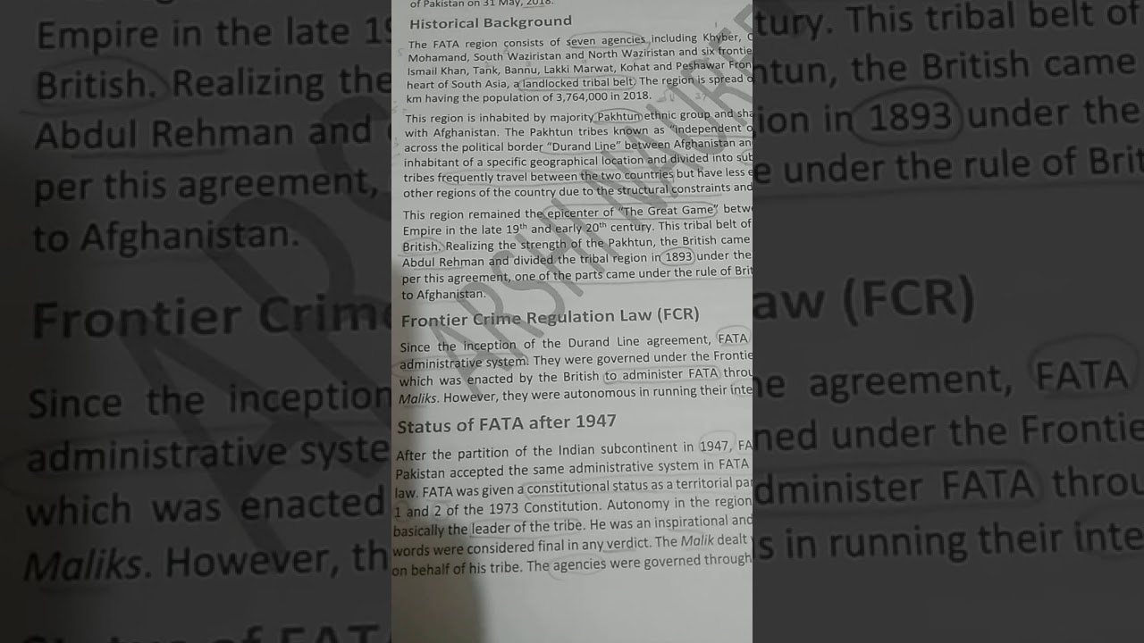 Merger of FATA with KPK
