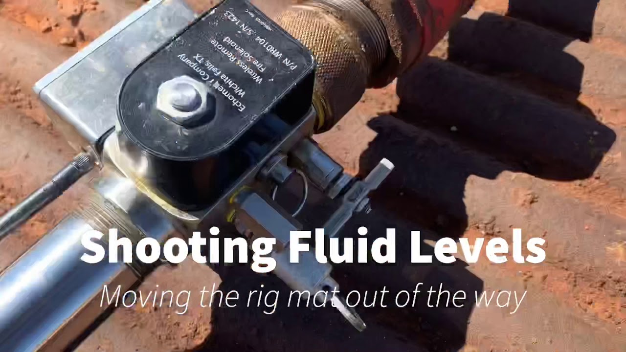 Shooting Fluid Levels | Moving the rig mat out the way