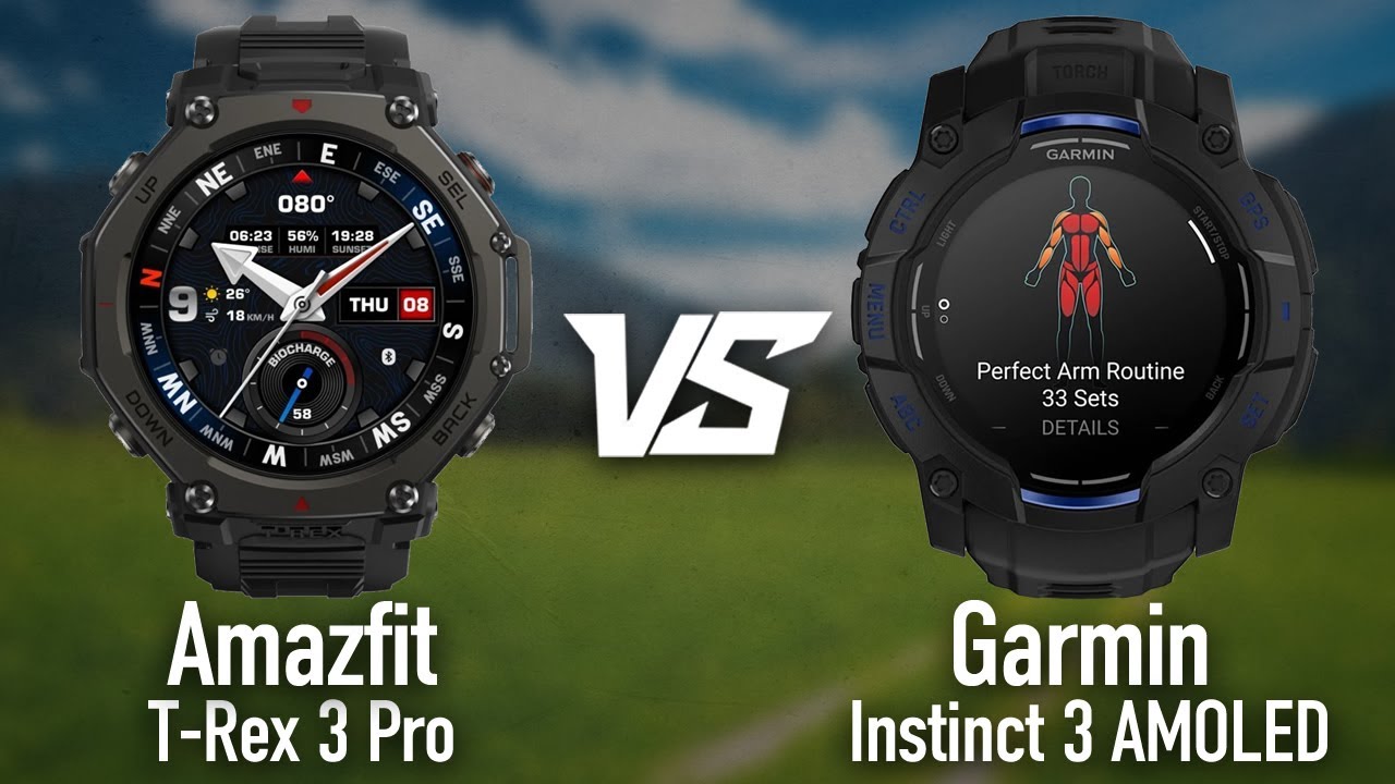 Amazfit T-Rex 3 Pro vs Garmin Instinct 3 AMOLED — The Ultimate Rugged Watch Showdown!