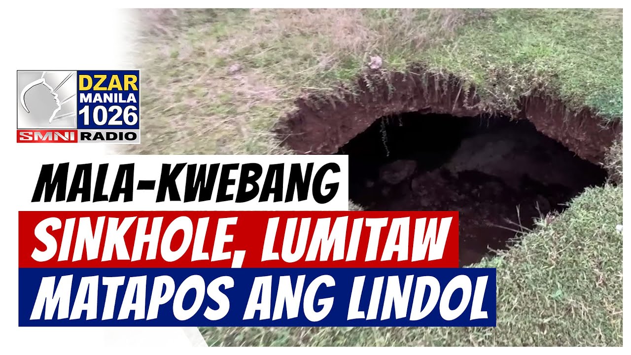 Mala-kwebang sinkhole, nadiskubre matapos ang malakas na lindol sa Cebu