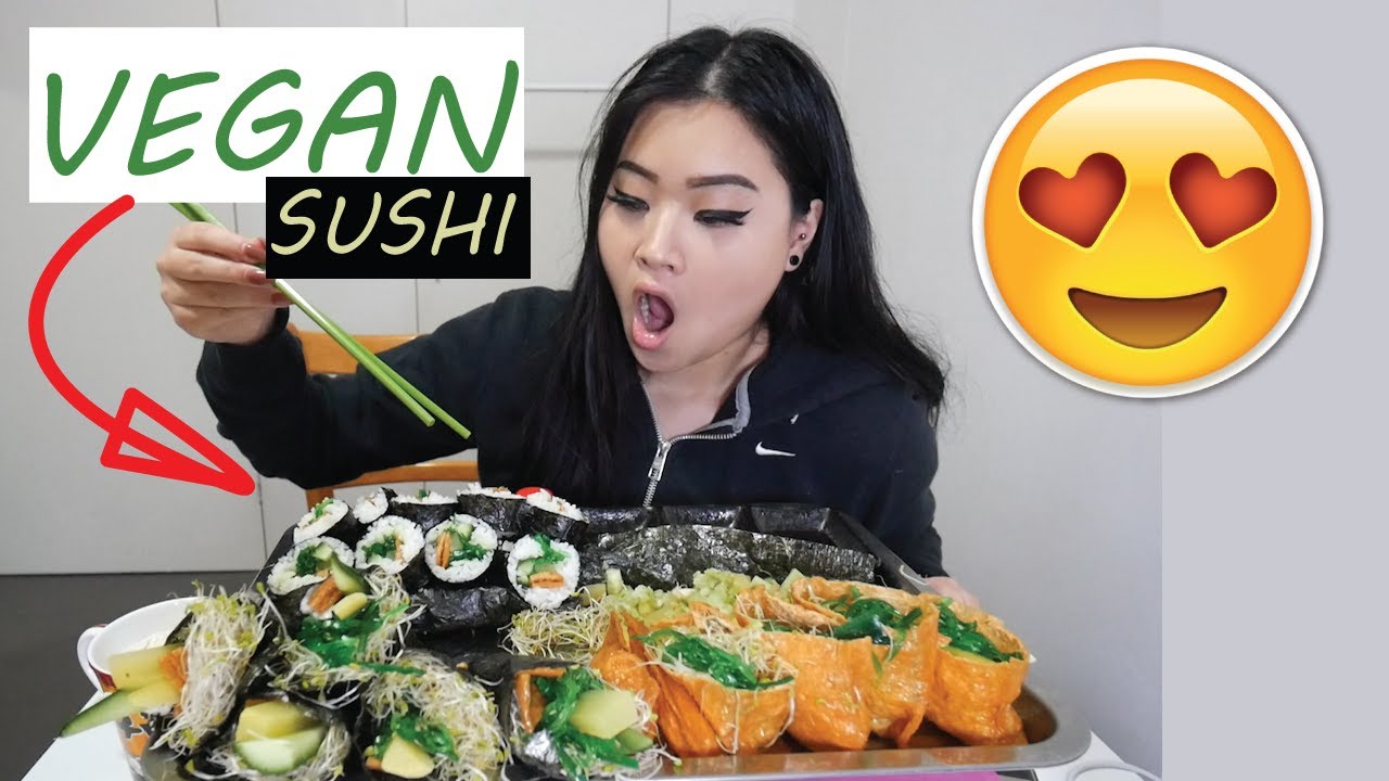 VEGAN SUSHI FEAST | VEGAN WEEK MUKBANG