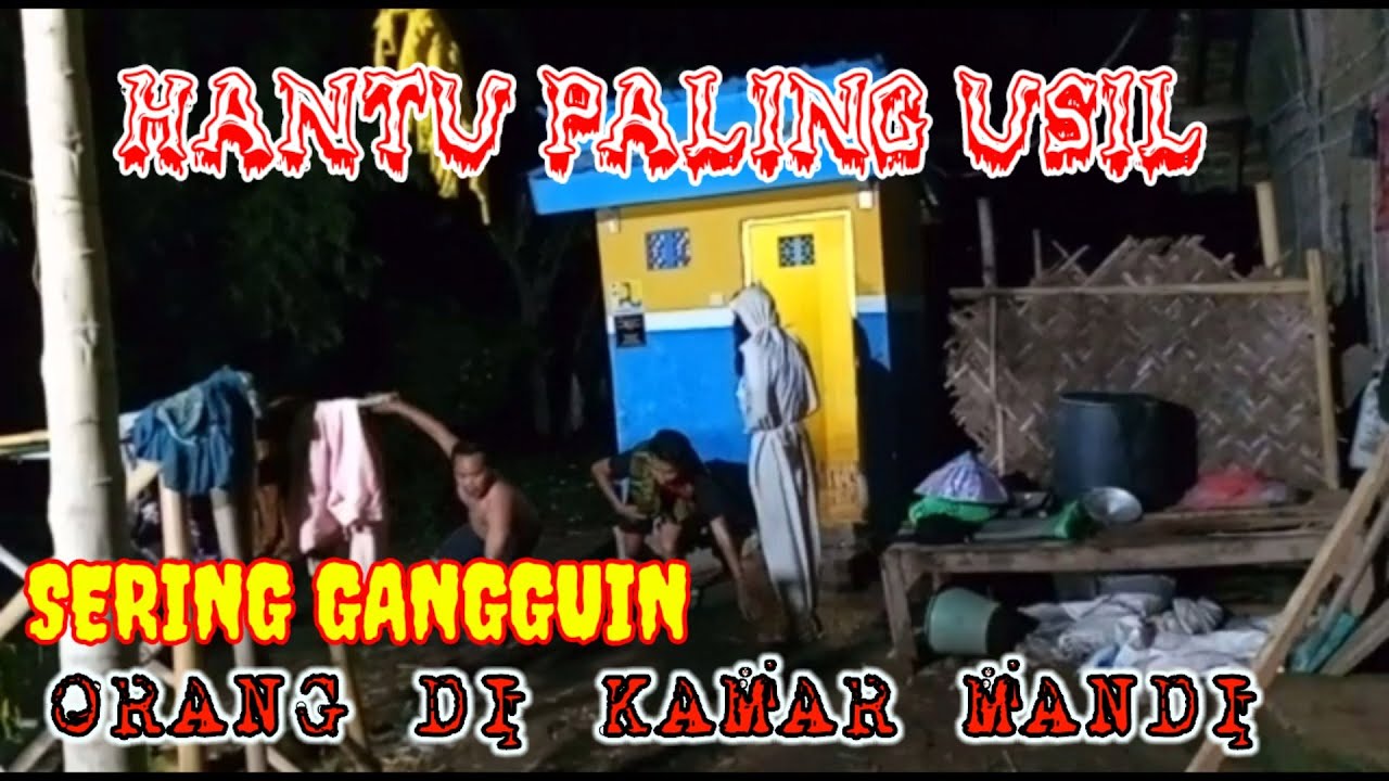 PRANK HANTU PALING USIL || Gangguin Orang Di Kamar Mandi#prankpocong #virall