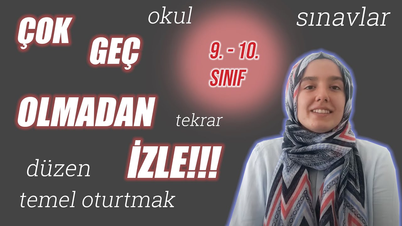 9-10. Sınıfta Nasıl Çalışılmalı? - Pişmanlıklarım - İstanbul (Çapa) Tıp Öğrencisi Anlatıyor