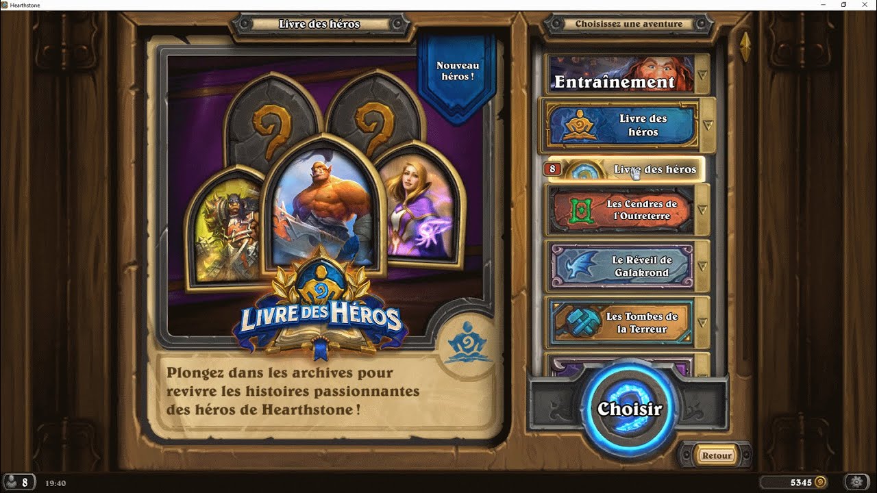 [ HEARTHSTONE ] Aventure : Livre des Héros : Garrosh (Reine d'en bas Zarzhet)