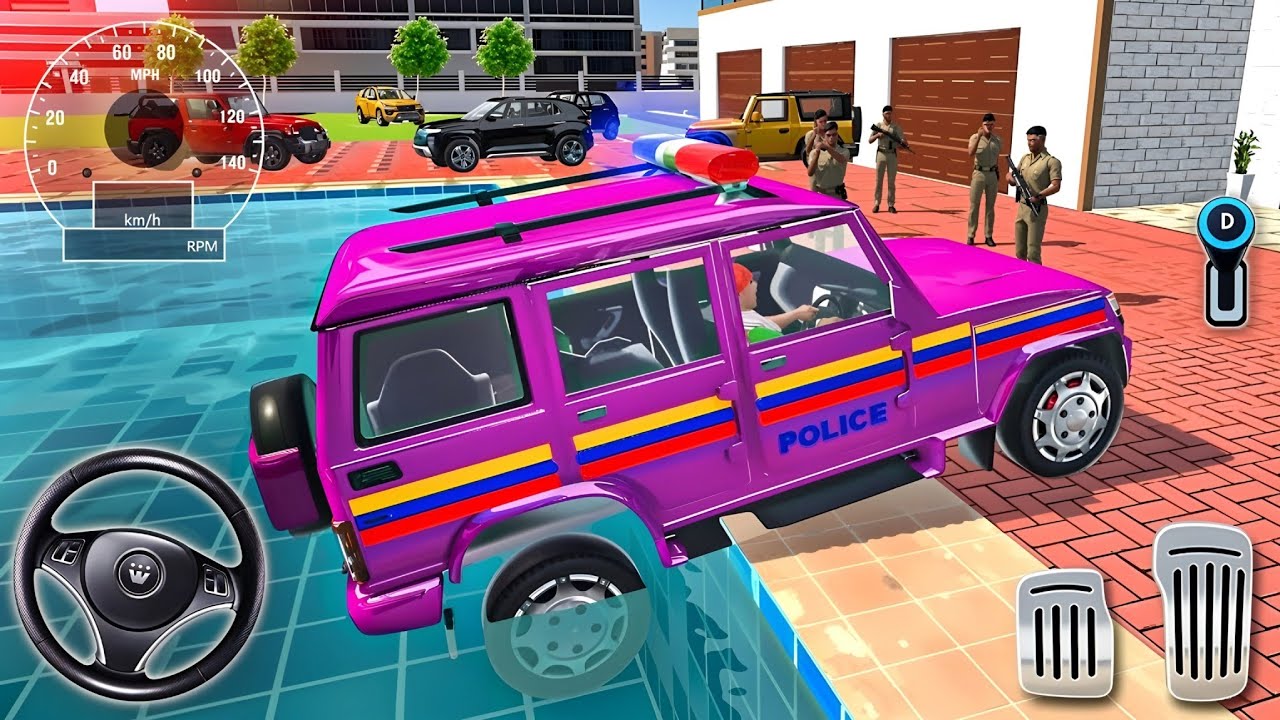 Indian Theft Auto Simulator an Indian Tractor and drives a new Indian Police - Android GamePlay