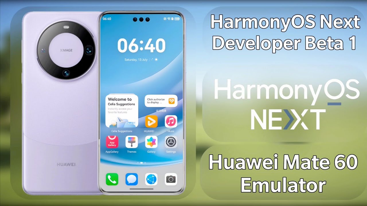 HarmonyOS Next Developer Beta 1 no Emulador do Huawei Mate 60