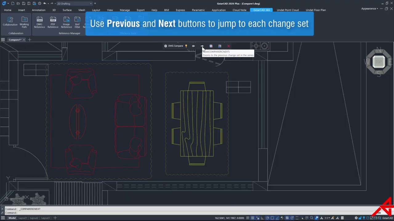 DWG Compare New | GstarCAD 2026