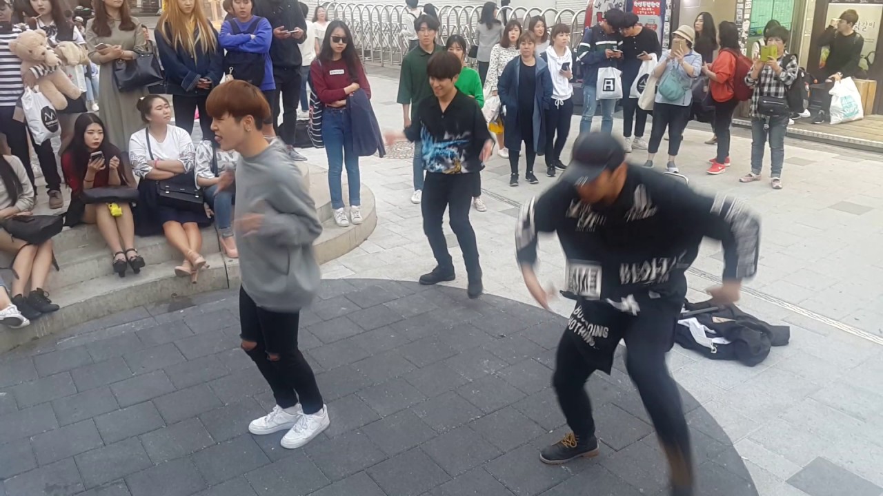[DOB 디오비 김태유] MonstaX ☆Hero☆ cover 20170516화 [Korean Hongdae Kpop Street dance busking]