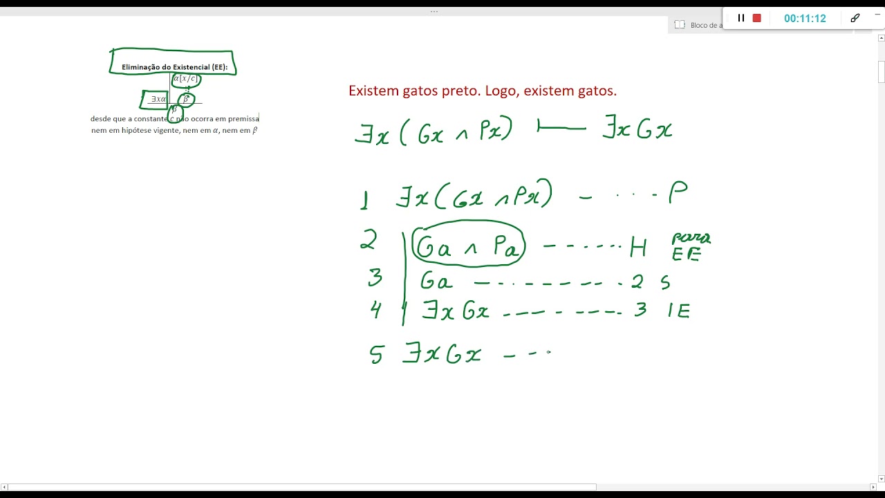 Regras para quantificador existencial e interc&acirc;mbio de quantificadores