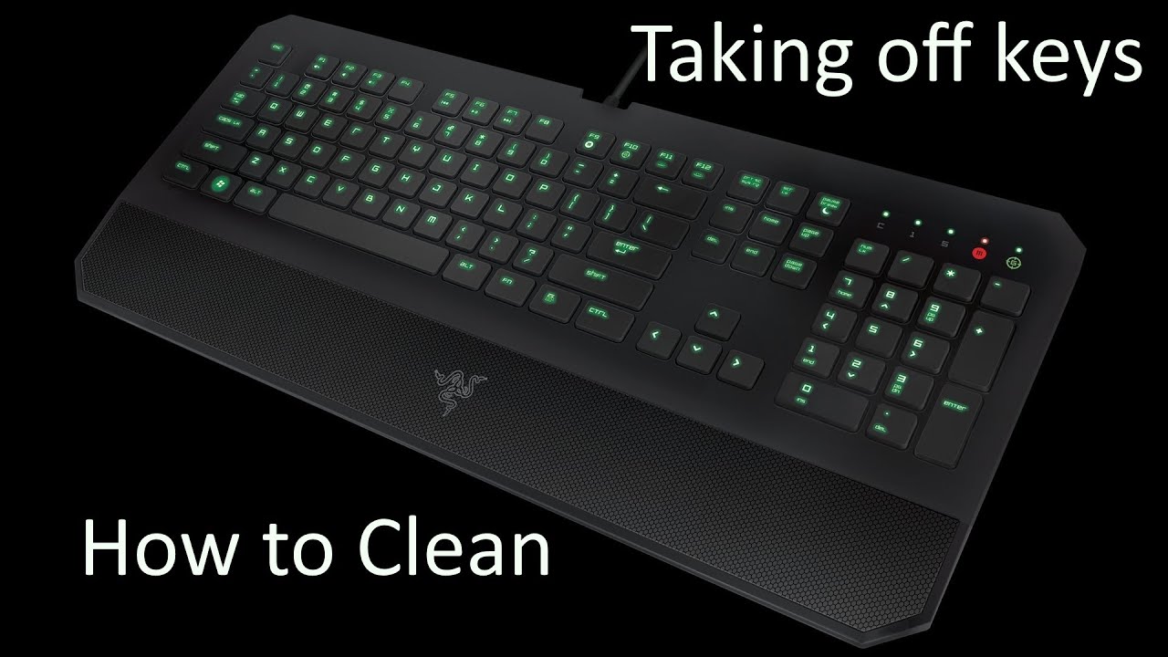 How to Clean Your Razer Deathstalker - Taking off the keys