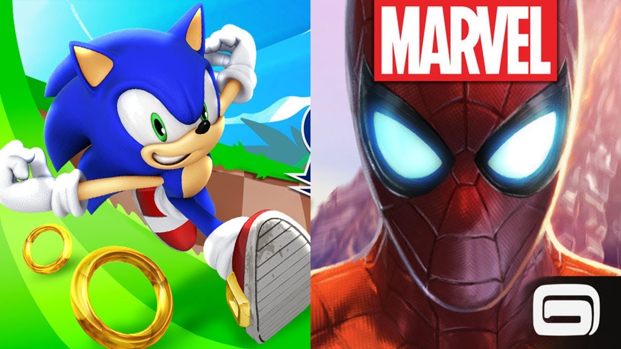 Sonic Dash Vs Marvel Spider Man Unlimited