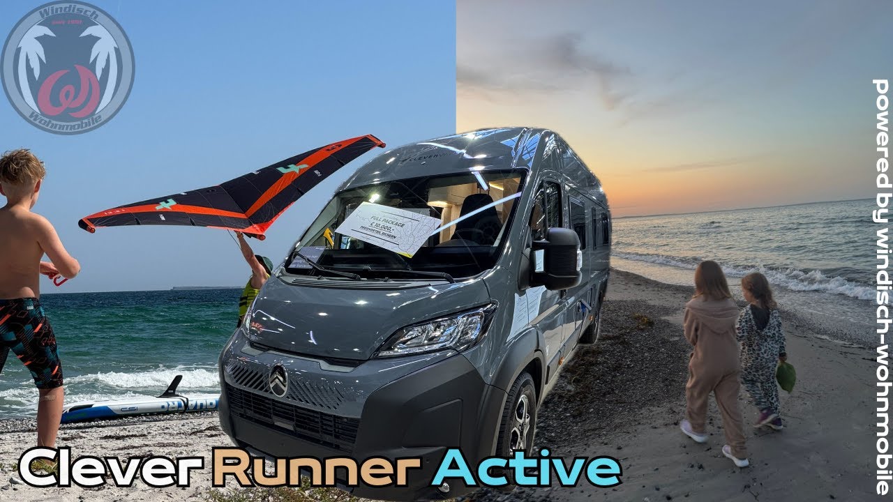 🔺Clever Runner 636 ACTIVE Neuheit 2026 der Campervan mit der Radgarage BIKE VAN Clever vans