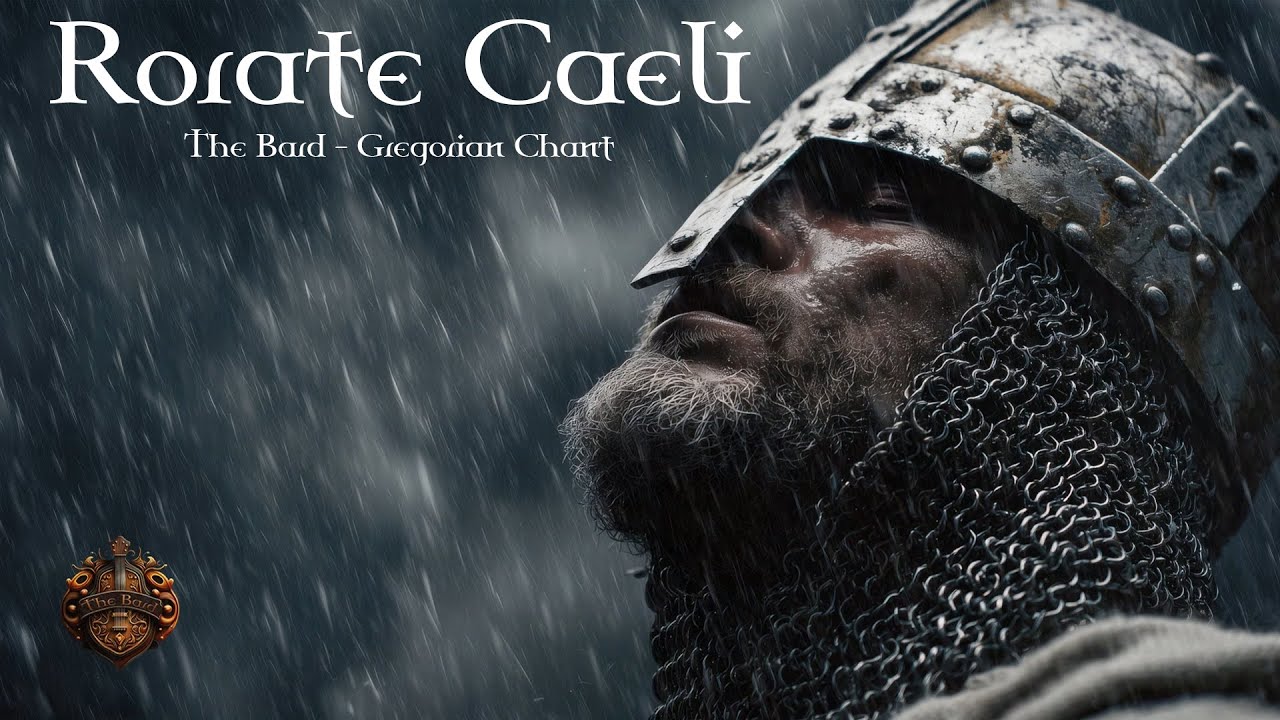 Gregorian Chant |  Rorate Caeli Complete Version | Rainstorm Ambience