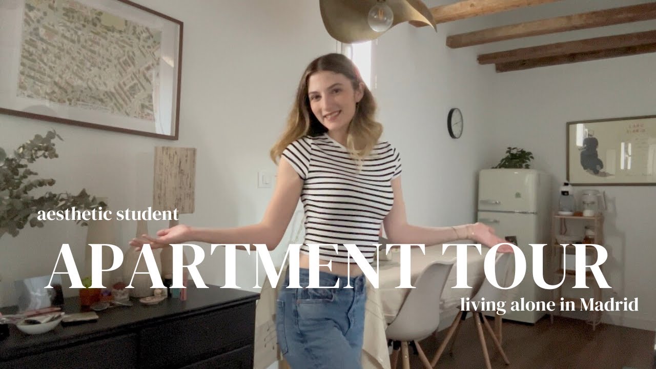 AESTHETIC APARTMENT TOUR MADRID +*:ꔫ:*﹤ : living alone diaries, room decor & makeover