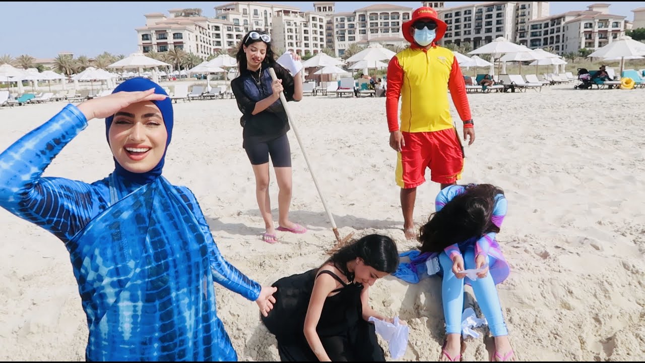 تحدي البحث عن الفلووس بنص البحر !!🤣
