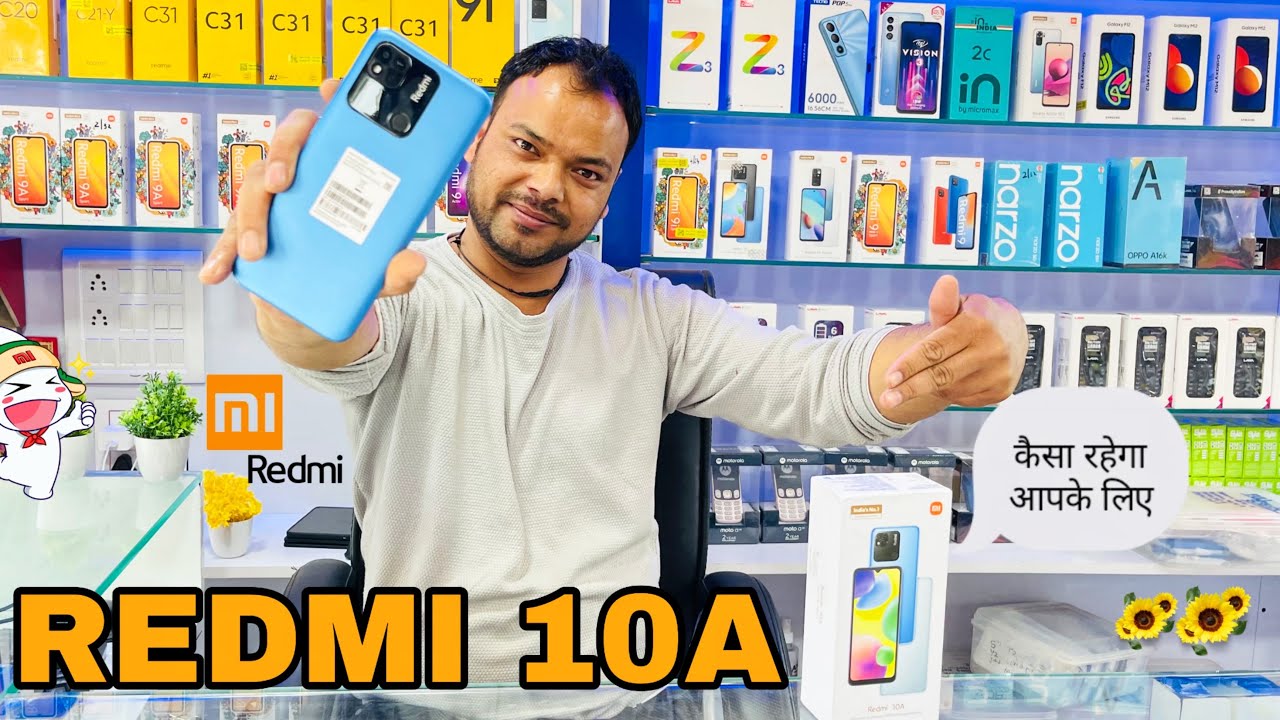 Redmi 10A ⚡ Unboxing || Review || Camera || Finger Print & Faceunlock || Price 🔥