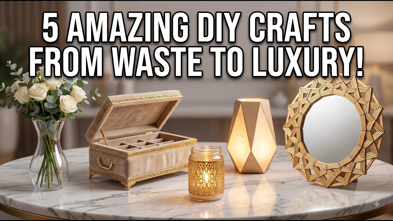 5 Amazing DIY Crafts That Look Expensive! 😍 | From Waste to Luxury Home Decor