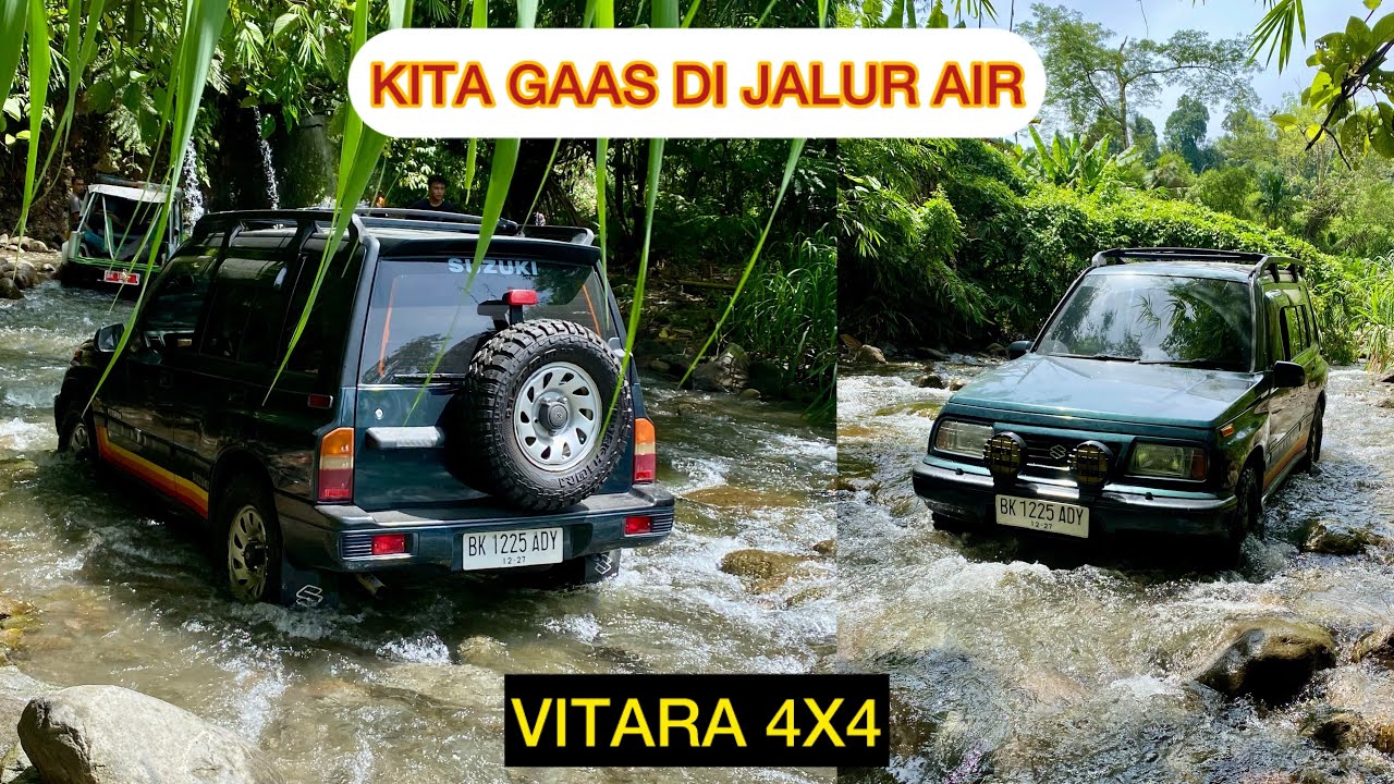 Service Suzuki Vitara 4x4 untuk test jalur OFFROAD di air sikabung kabung bersama team BOR… 🔥🔥🔥